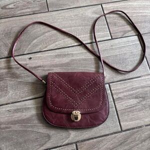 Source Unknown Dark Cherry Red Crossbody Bag